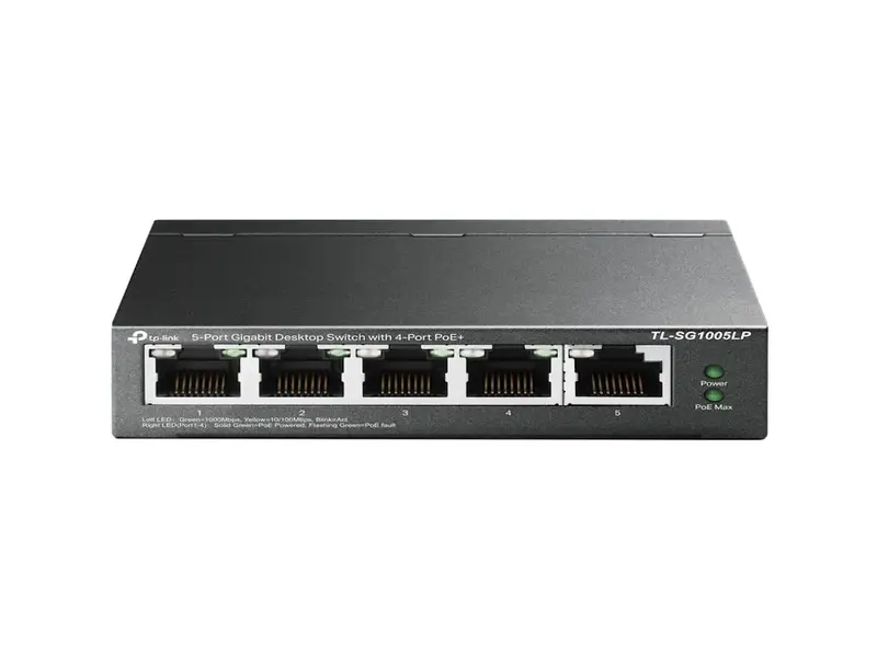 TP-Link TL-SG1005LP 5-Portni Gigabit PoE+ Desktop Switch