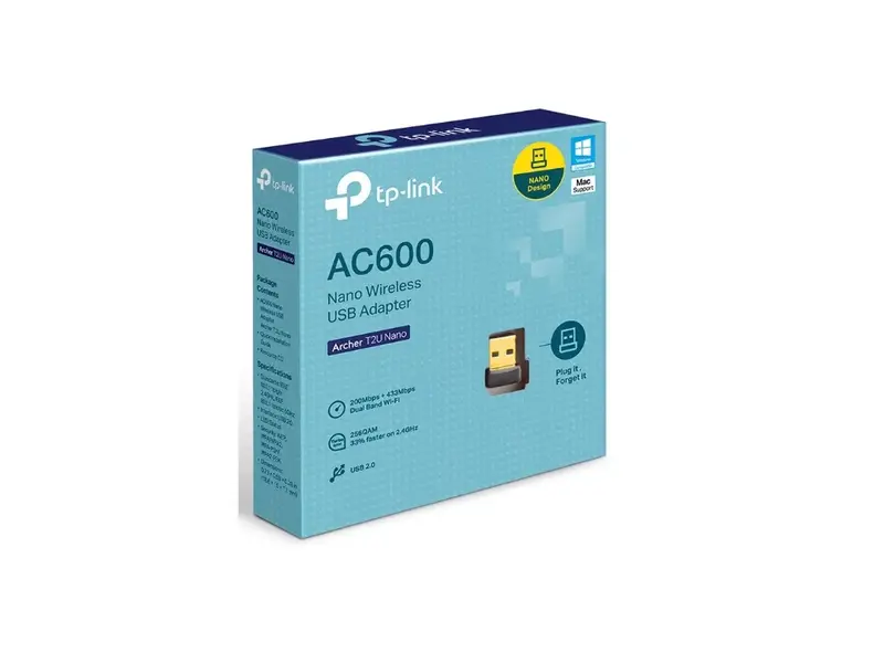 TP-Link Archer T2U Nano Wi-Fi USB Adapter AC600
