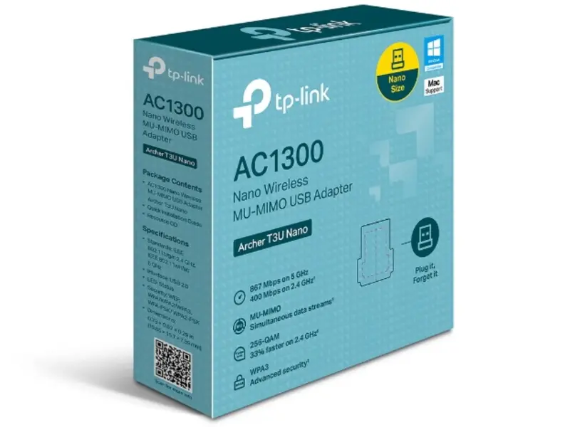 TP-Link Archer T3U Nano Wi-Fi AC1300 USB Adapter
