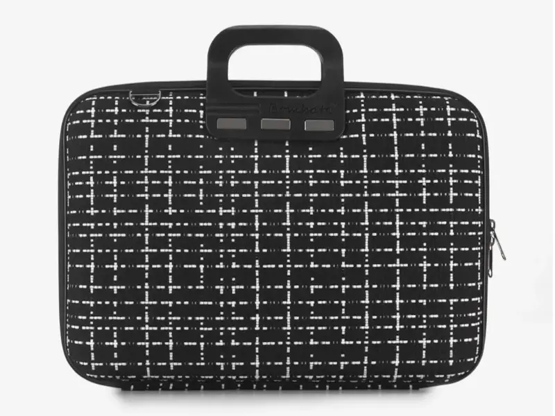 Bombata Tweed torba za laptop 15,6 inča crna