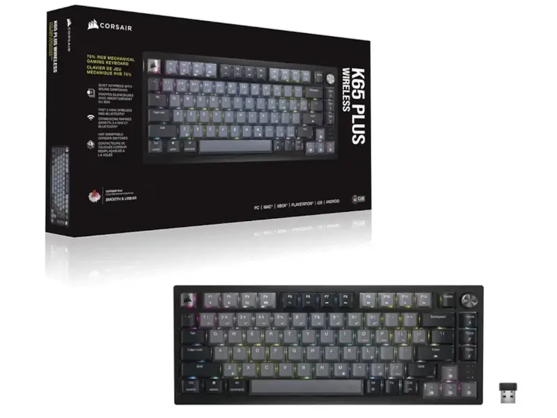 Corsair K65 Plus Wireless mehanička gejming tastatura