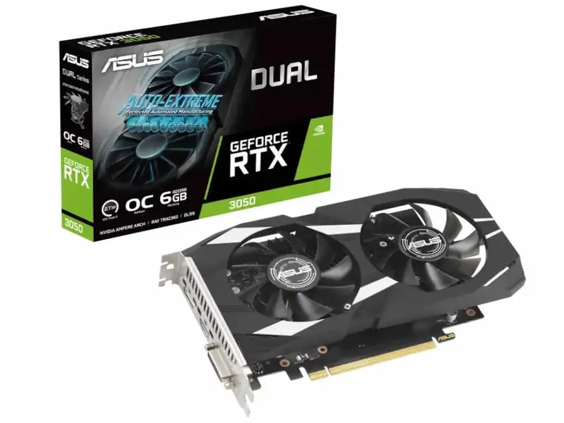 Asus NVIDIA GeForce RTX 3050 Dual OC 6GB GDDR6 Grafička kartica