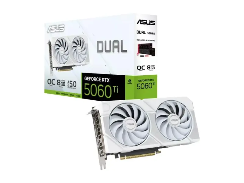 Asus Dual GeForce RTX 5060 Ti White 8GB GDDR7 Grafička kartica