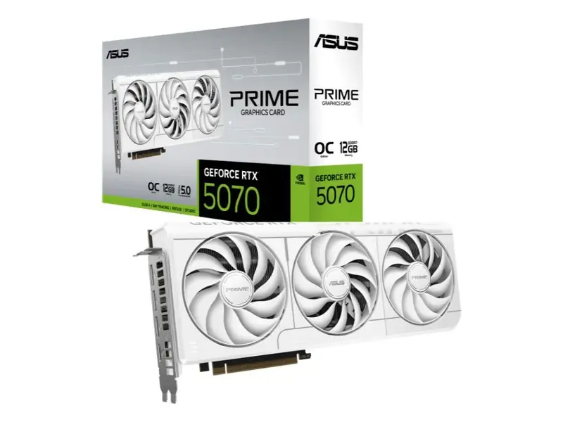 ASUS PRIME RTX 5070 12GB GDDR7 Bela Grafička Kartica