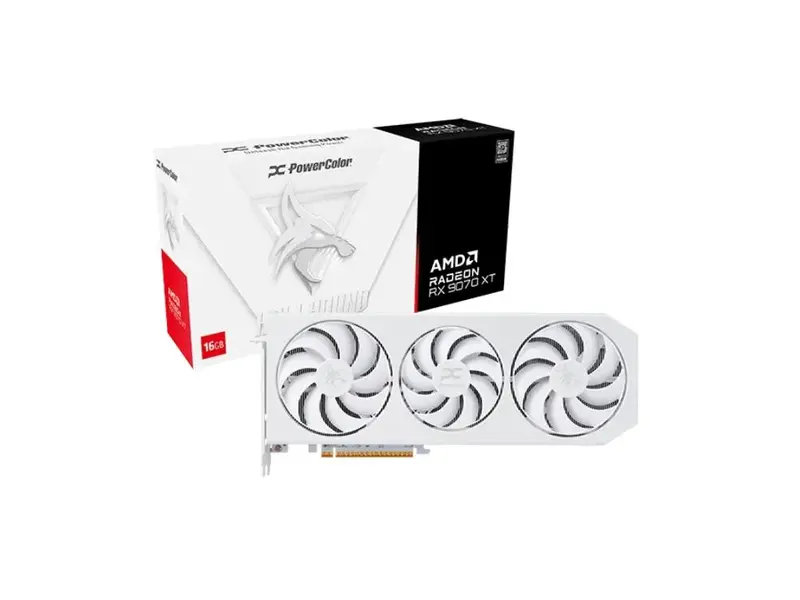 PowerColor Hellhound AMD Radeon RX 9070 XT 16GB GDDR6 Bela Grafička Kartica