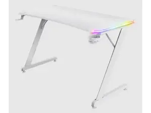 Trust GXT 709W Luminus RGB gejmerski sto - beli