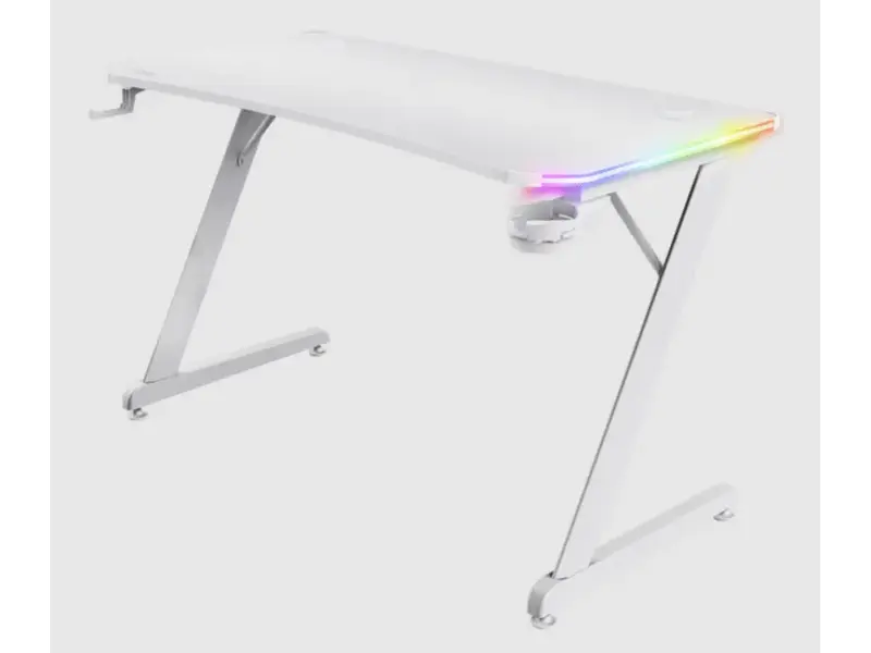 Trust GXT 709W Luminus RGB gejmerski sto - beli