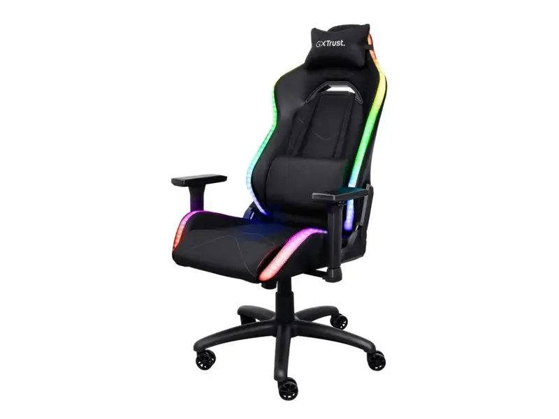 Trust GXT 719 Ruya RGB gejmerska stolica - Crna