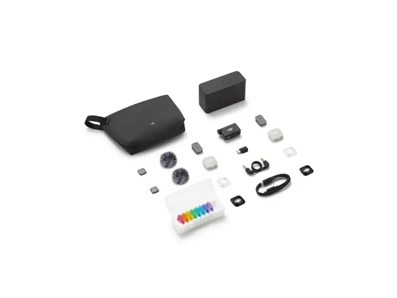 DJI Mic Mini 2S Bežični Mikrofon (2 predajnika + prijemnik + kutija za punjenje)